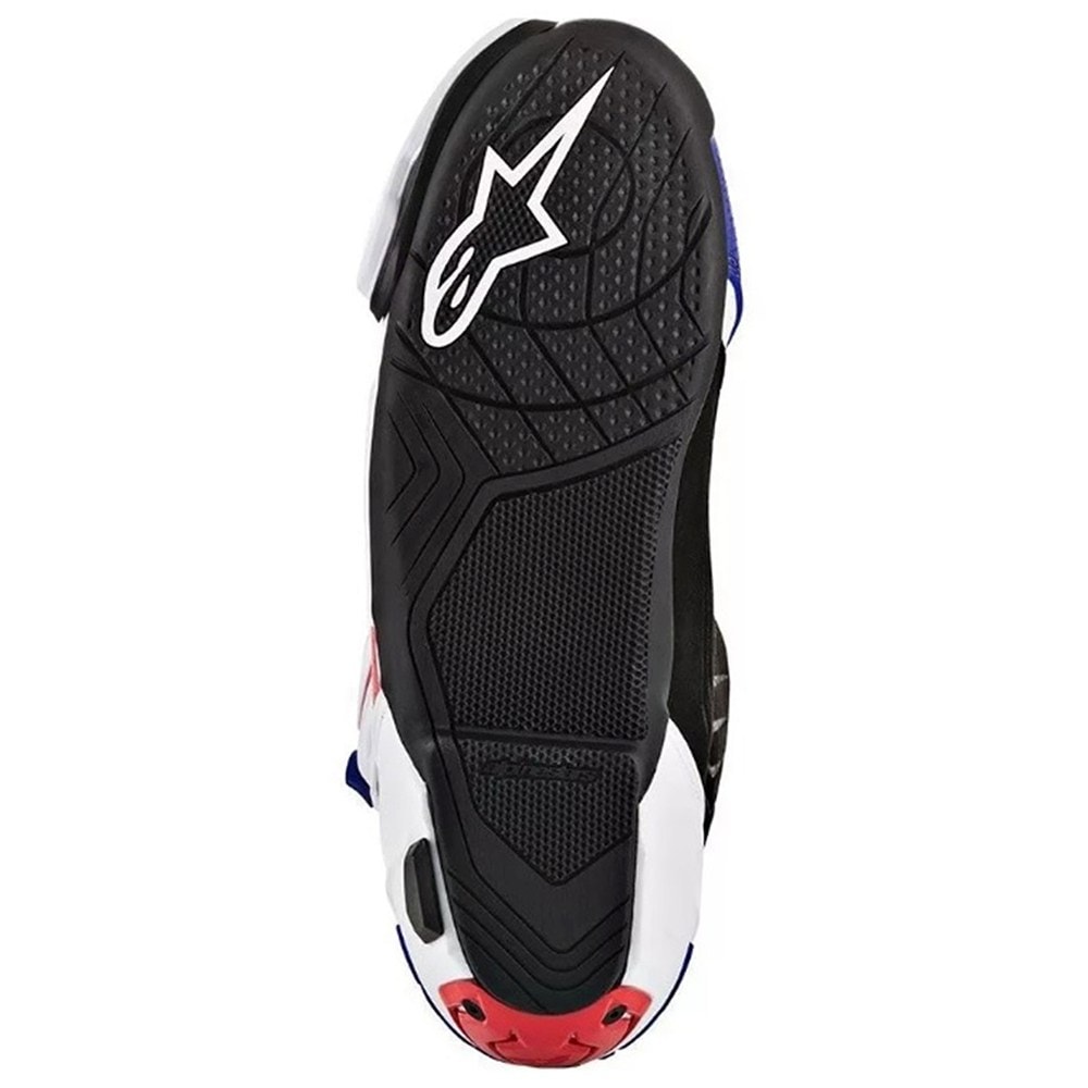 Bota Alpinestars Supertech R Branco Vermelho Azul Vented