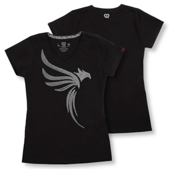 Camiseta SR Feminino Baby Look Gola V Gr Strong Aguia Garota