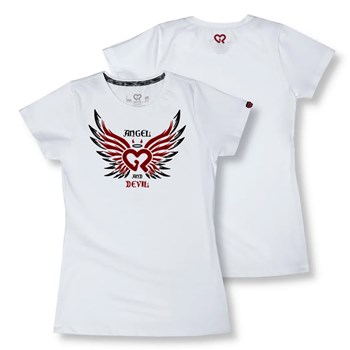 Camiseta SR Feminino Baby Look Gr Strong Angel And Devil