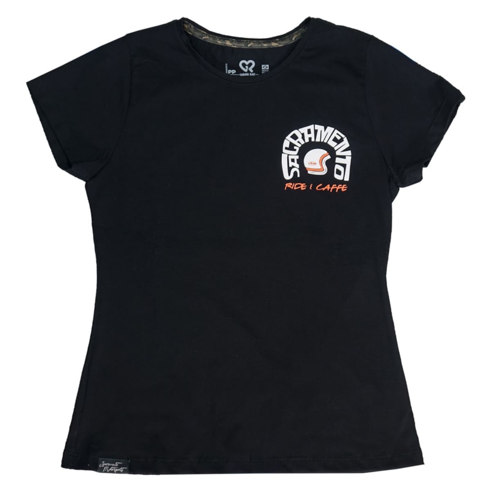 Camiseta SR Feminino Baby Look Sacramento Ride Caffe