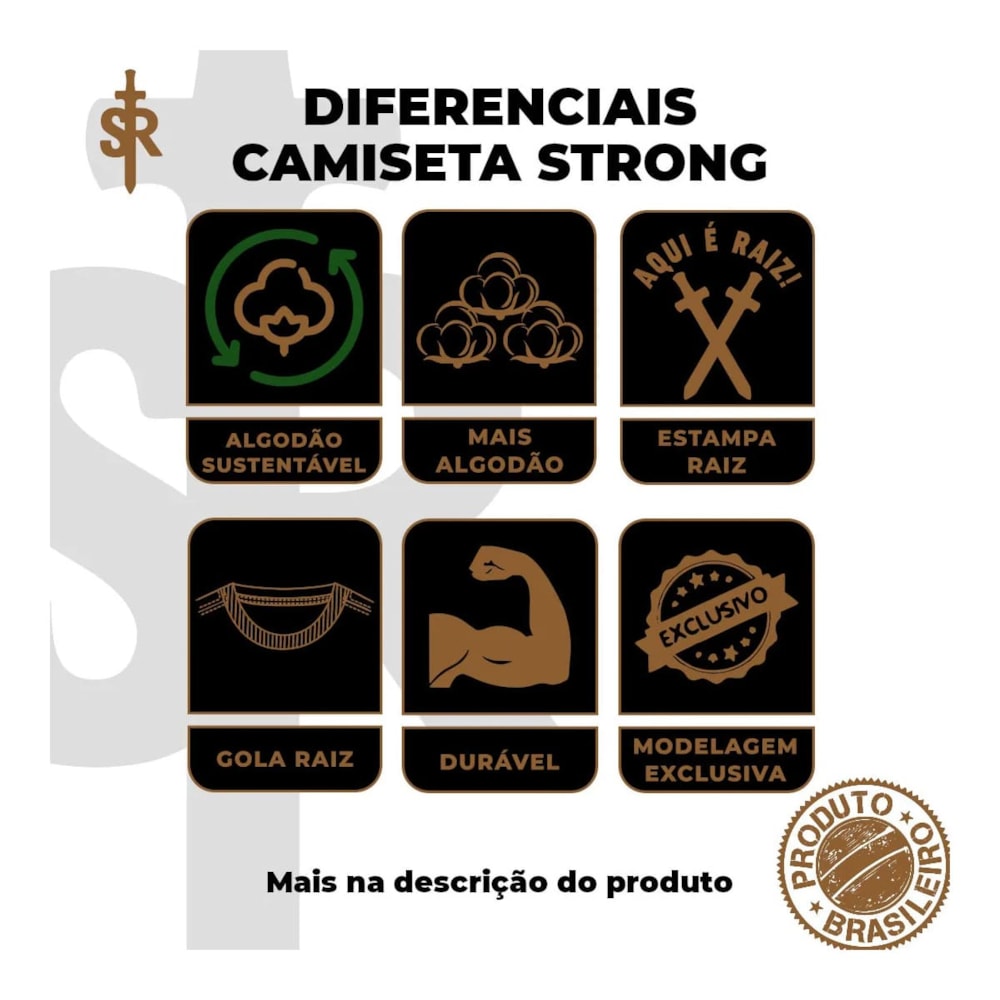 Camiseta SR Strong Bode na Estrada