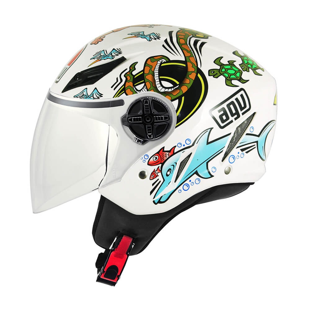 Capacete AGV Blade White Zoo Replica - Sacramento