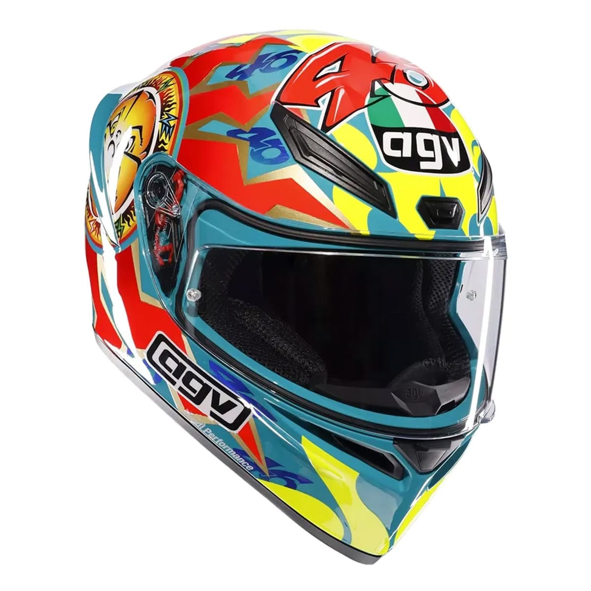 AGV K1 ROSSI MUGELLO (VRロッシレプリカ) Capacete AGV K1 S Rossi Mugello 1999 Replica - Sacramento