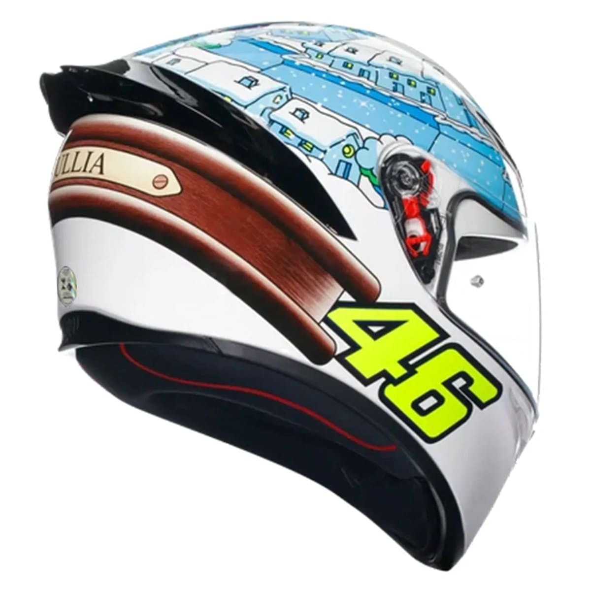 Capacete AGV K1 S Rossi Winter Test 2017 Replica - Sacramento