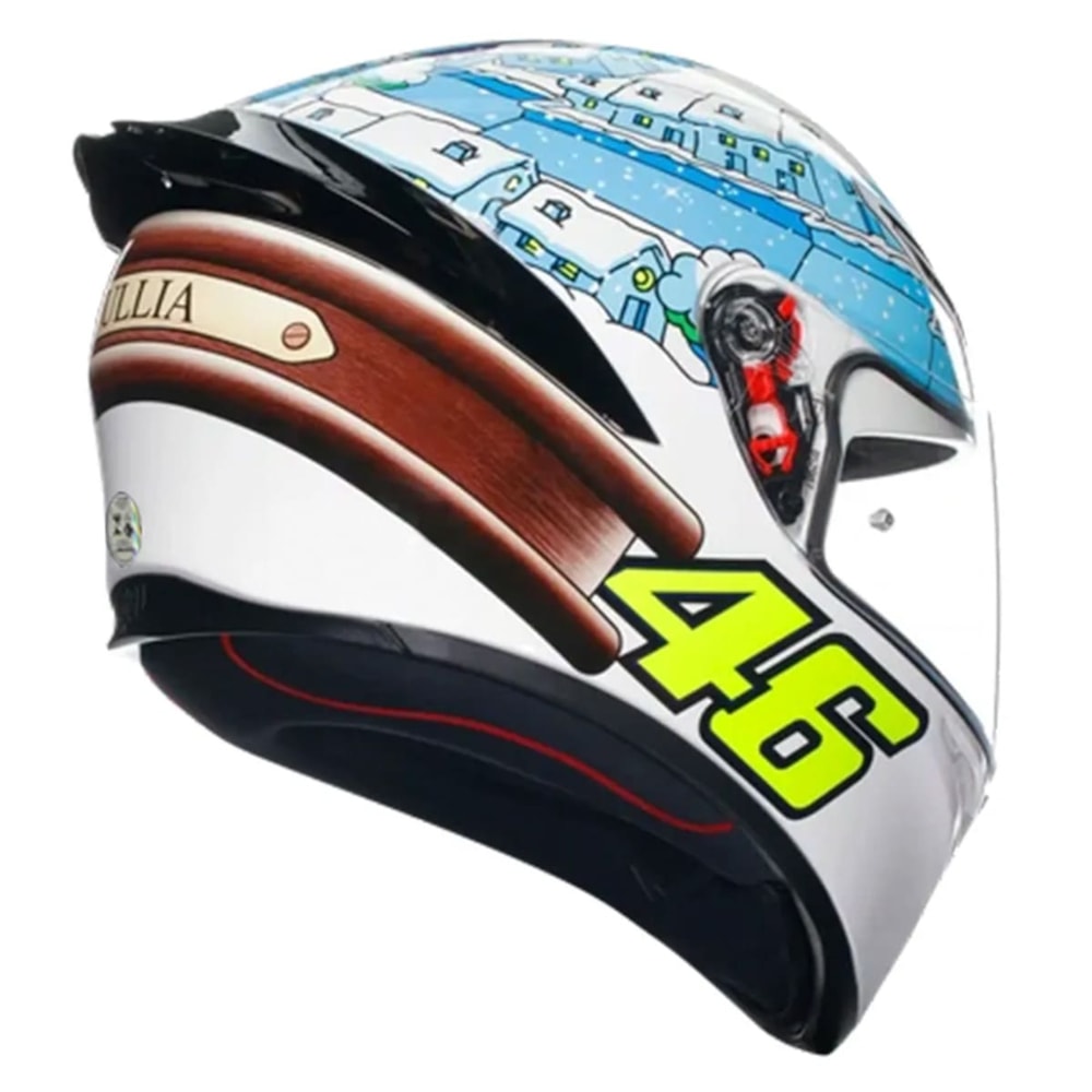 Capacete AGV K1 S Rossi Winter Test 2017 Replica