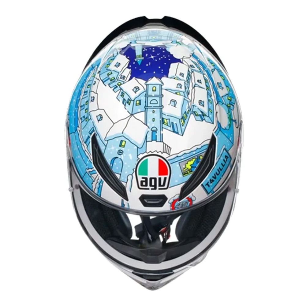 Capacete AGV K1 S Rossi Winter Test 2017 Replica