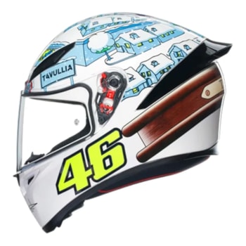 Capacete AGV K1 S Rossi Winter Test 2017 Replica