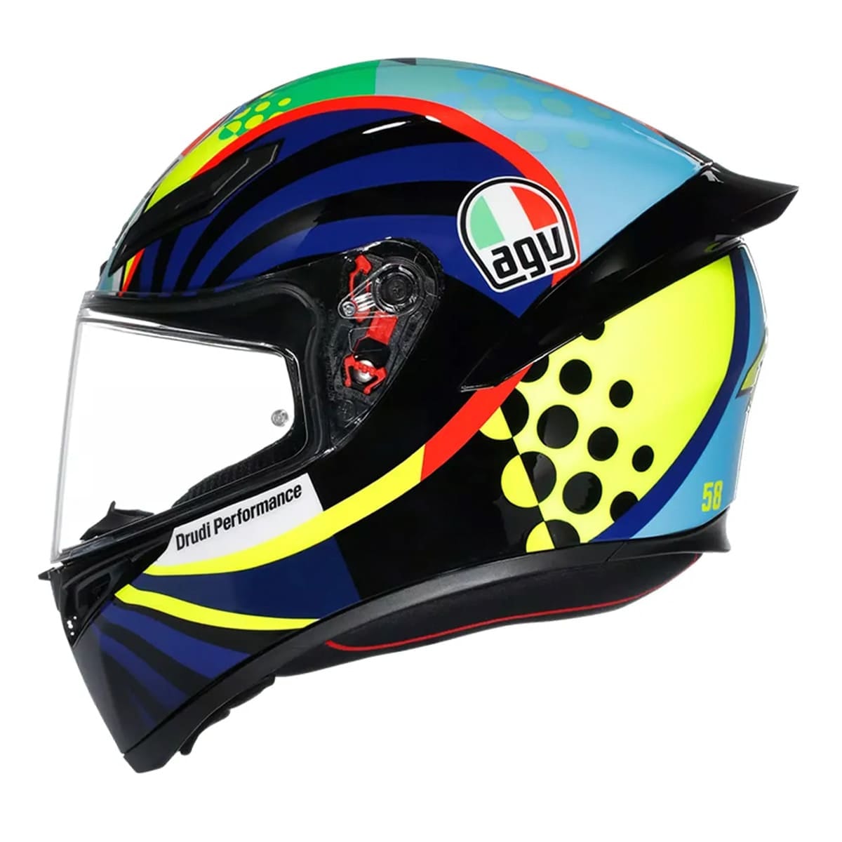 Capacete AGV K1 S Rossi Winter Teste 2020 Replica - Sacramento