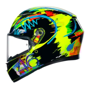 Capacete AGV K3 Rossi Winter Test 2019 Replica