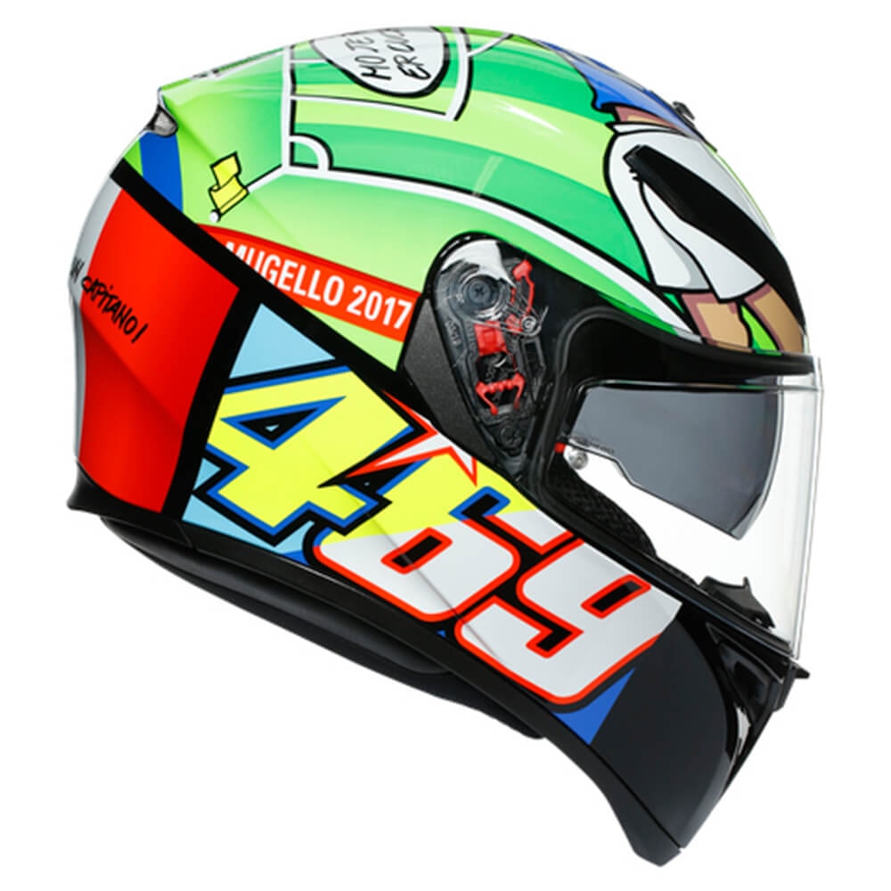 Capacete AGV K3 SV Rossi Mugello 2017 Replica