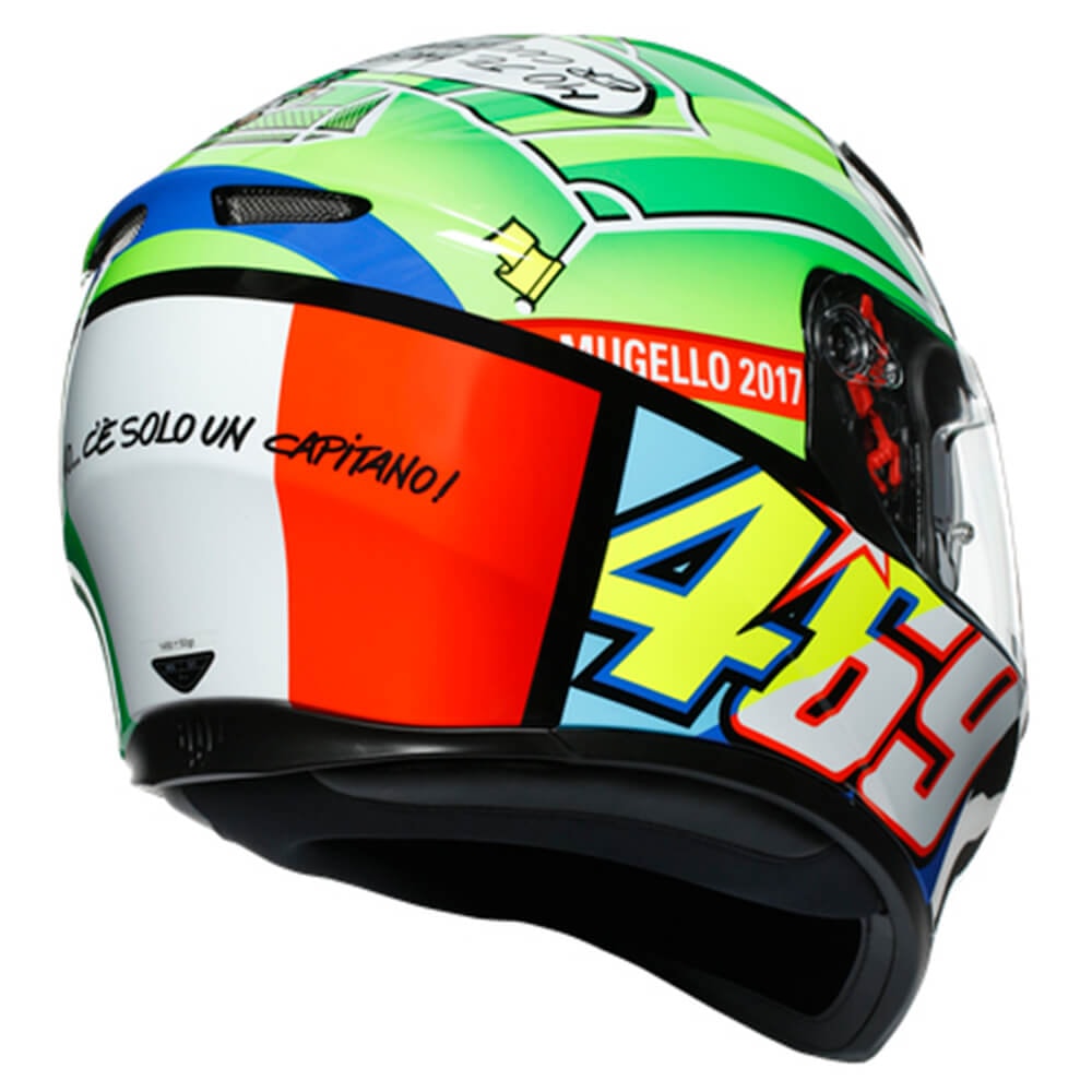 Capacete AGV K3 SV Rossi Mugello 2017 Replica - Sacramento Capacete AGV K3 SV Rossi Mugello 2017 Replica - Sacramento