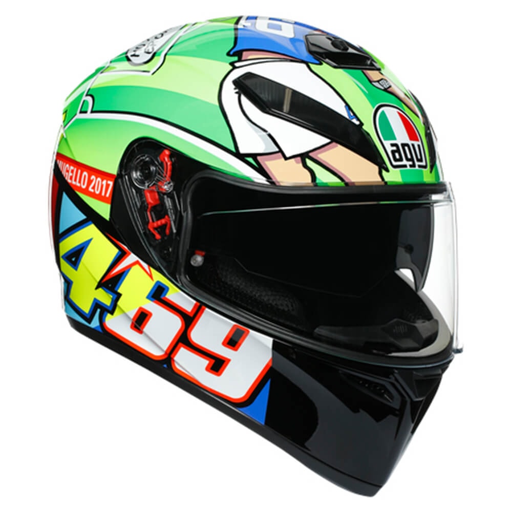 Capacete AGV K3 SV Rossi Mugello 2017 Replica