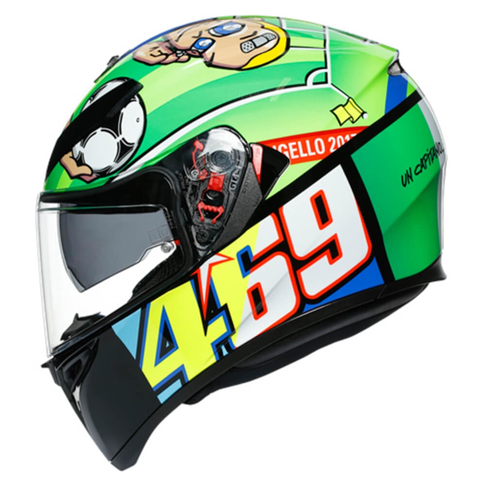 agv K3−sv　k3sv ロッシ　ROSSI MUGELLO✦ Sサイズ Capacete AGV K3 SV Rossi Mugello 2017 Replica - Sacramento