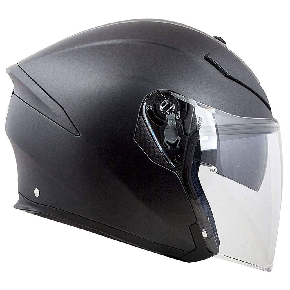 Capacete AGV K5 Jet Monocolor Preto Fosco