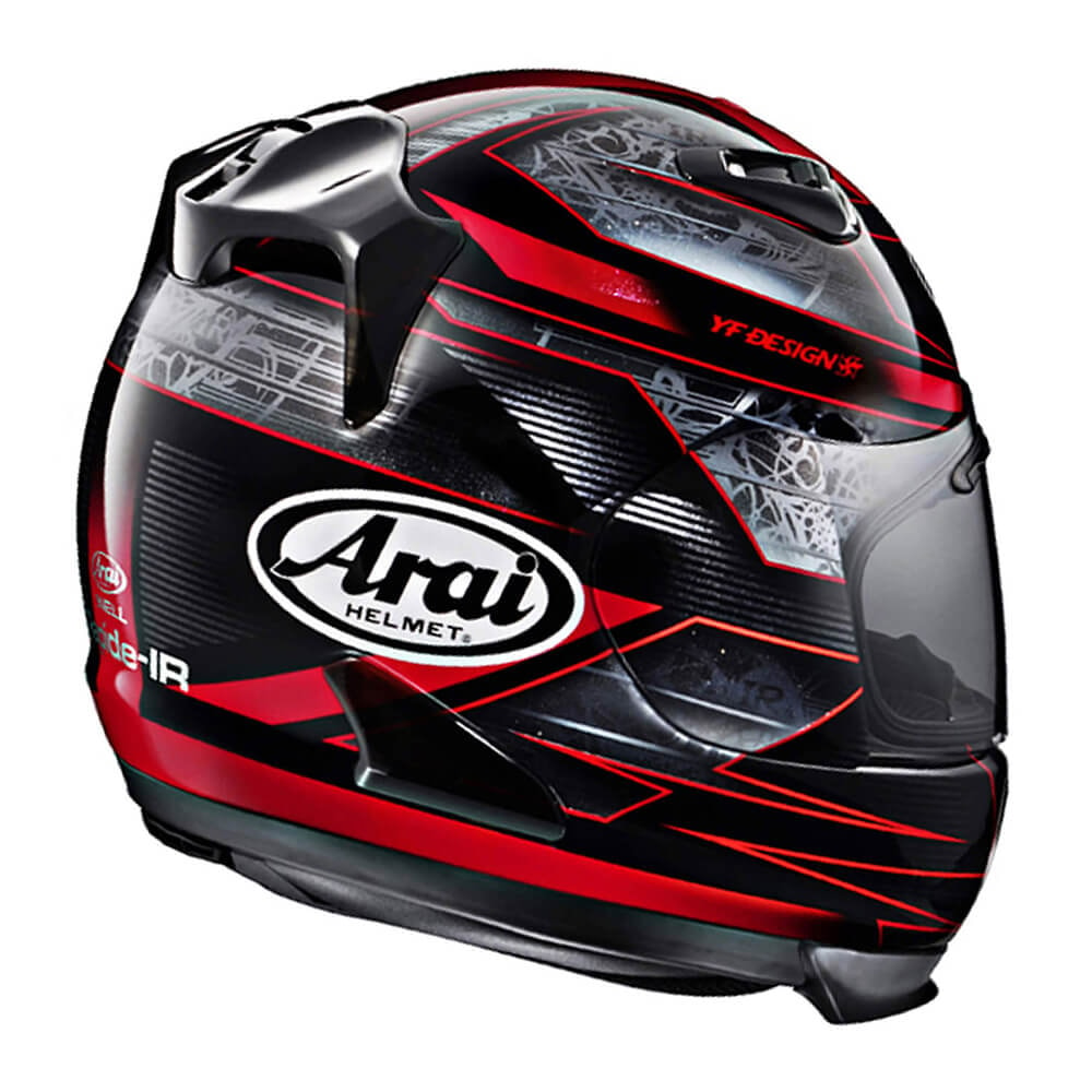 Capacete Arai Axces 2 Chronus Vermelho