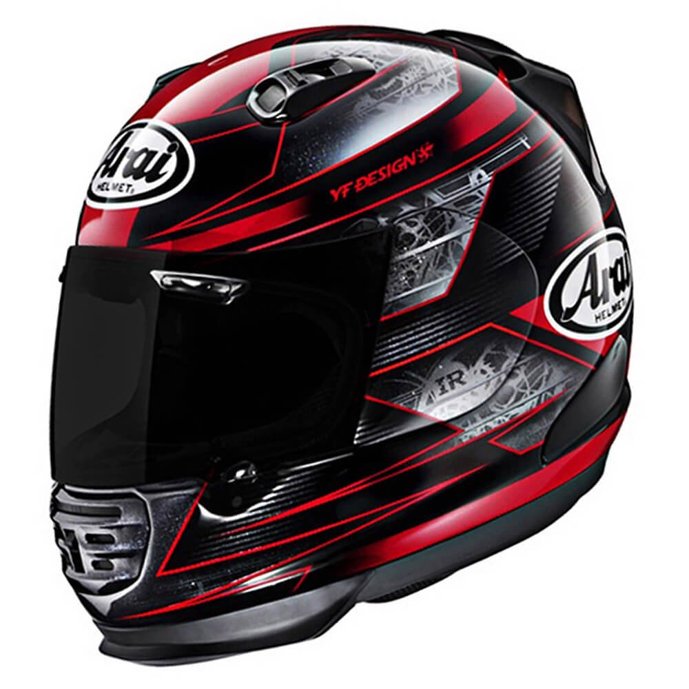 Capacete Arai Axces 2 Chronus Vermelho