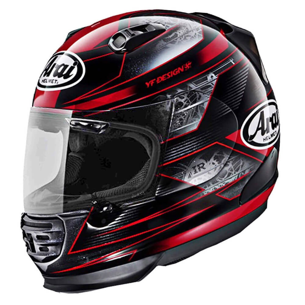 Capacete Arai Axces 2 Chronus Vermelho