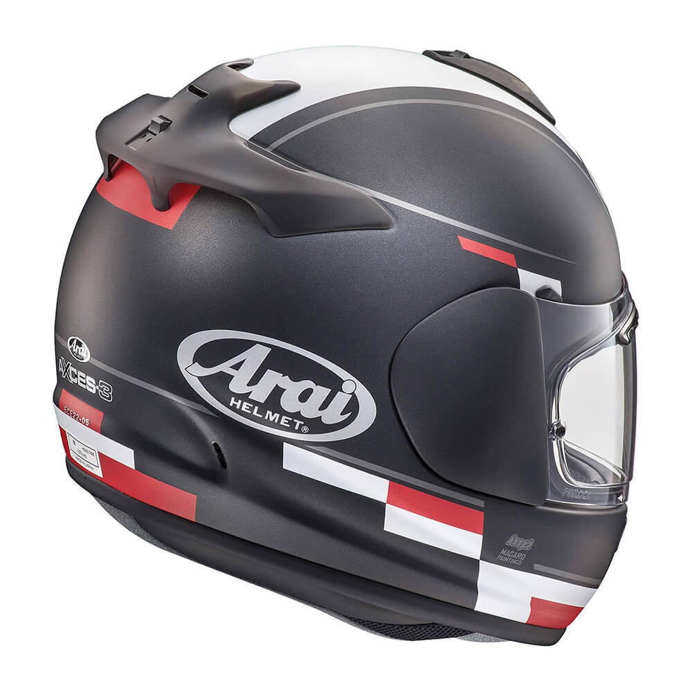 Capacete Arai Axces 3 Blaze Preto/Branco