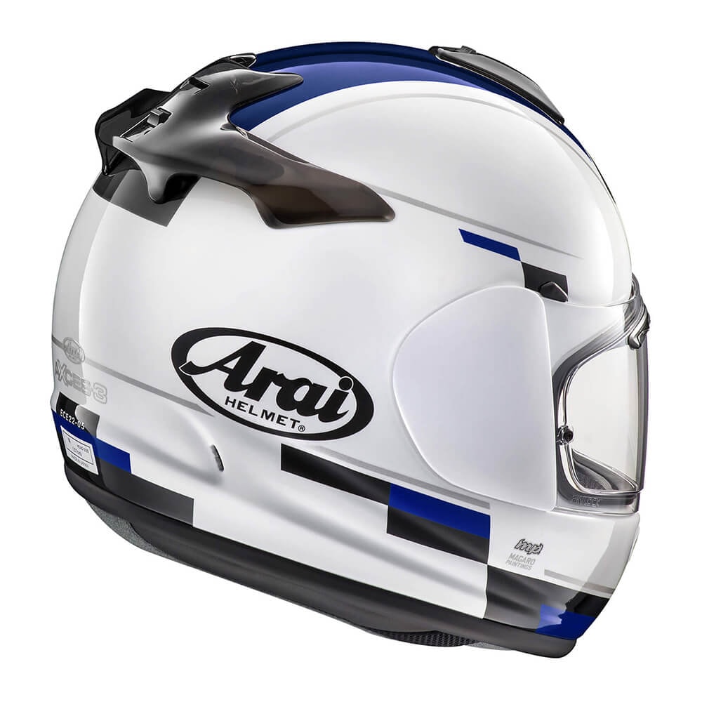 Capacete Arai Axces 3 Blaze White Branco/Azul