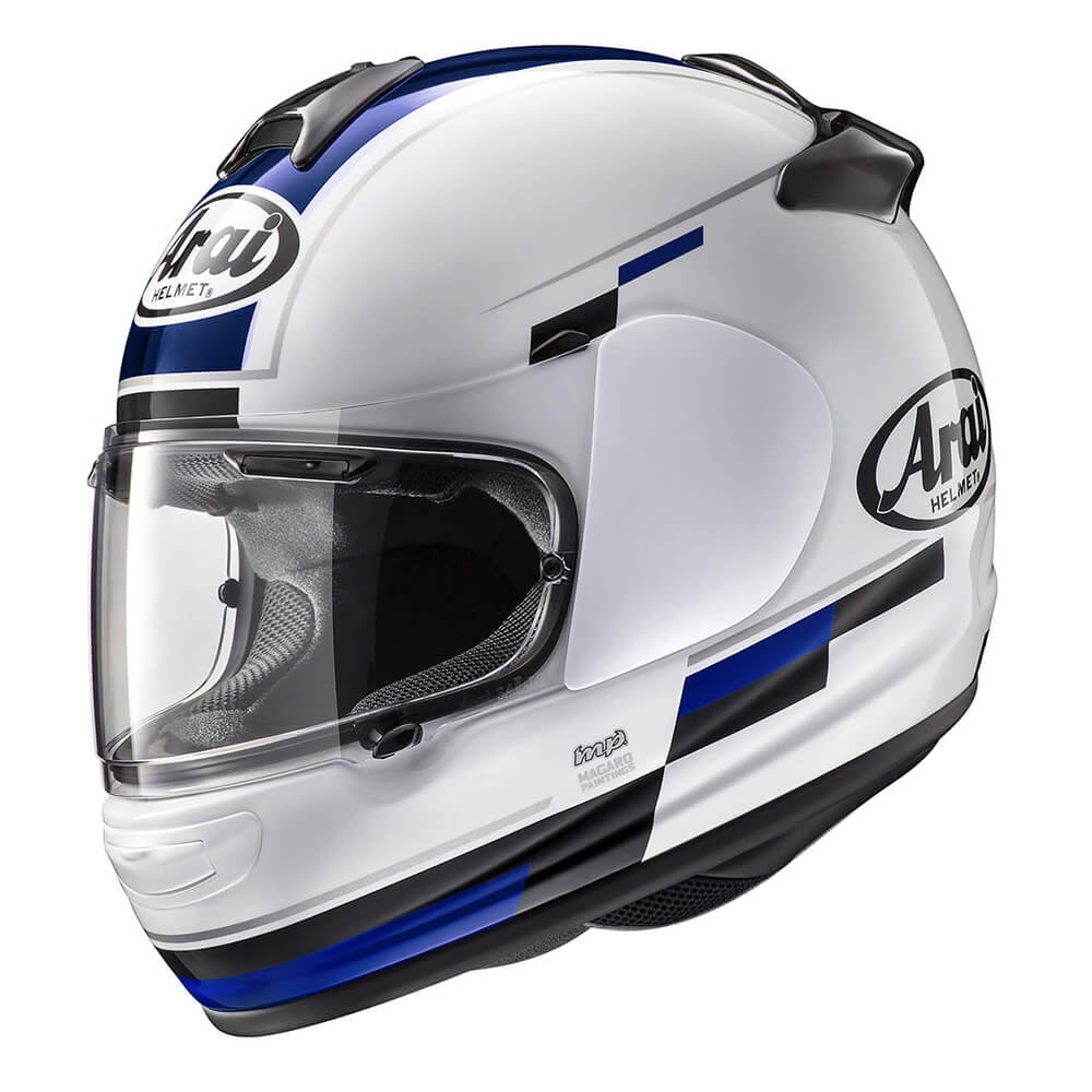 Capacete Arai Axces 3 Blaze White Branco/Azul