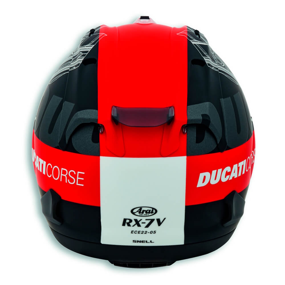 Capacete Arai RX-7V Ducati Corse V3 - Sacramento