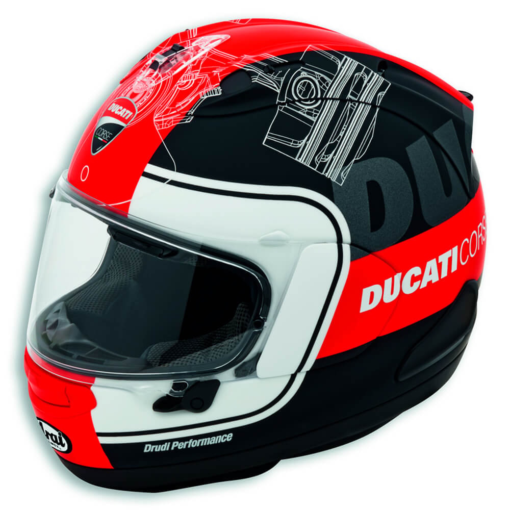 Capacete Arai RX-7V Ducati Corse V3 - Sacramento