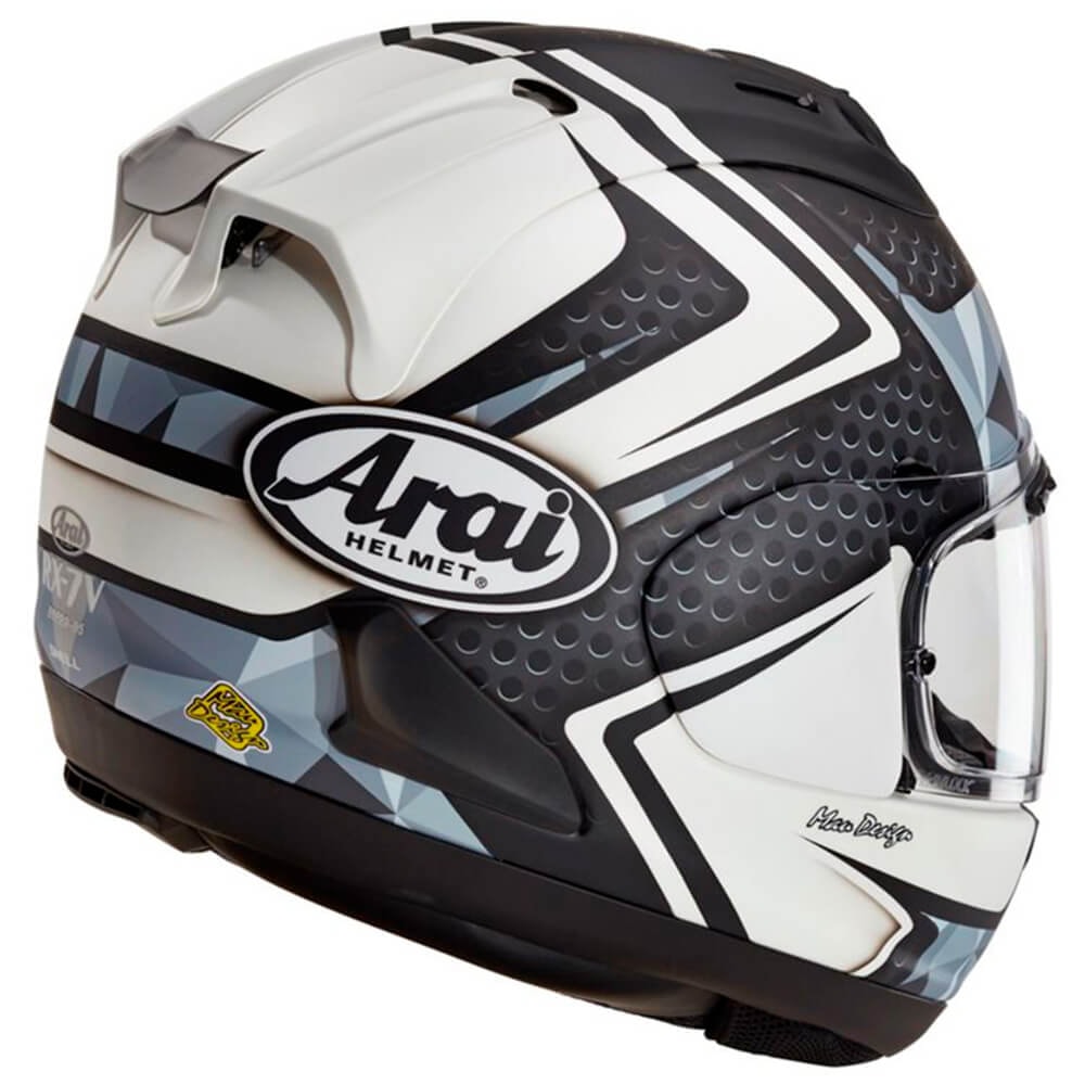 Capacete Arai RX-7V Dyno White Frost