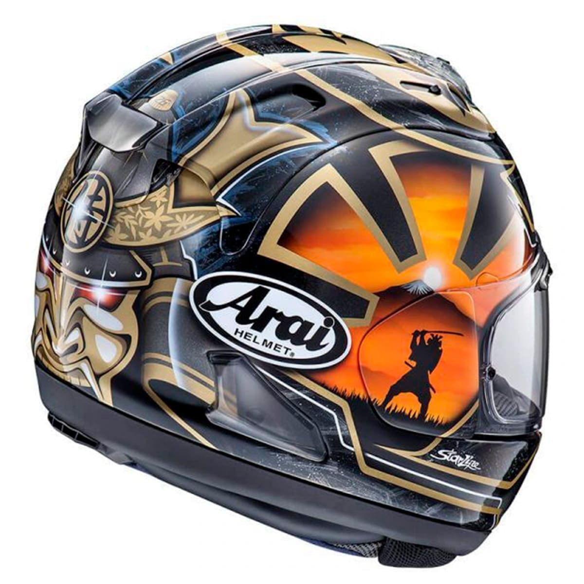 Arai Rxー7 Capacete Arai RX7-V Evo Pedrosa Spirit Gold - Sacramento
