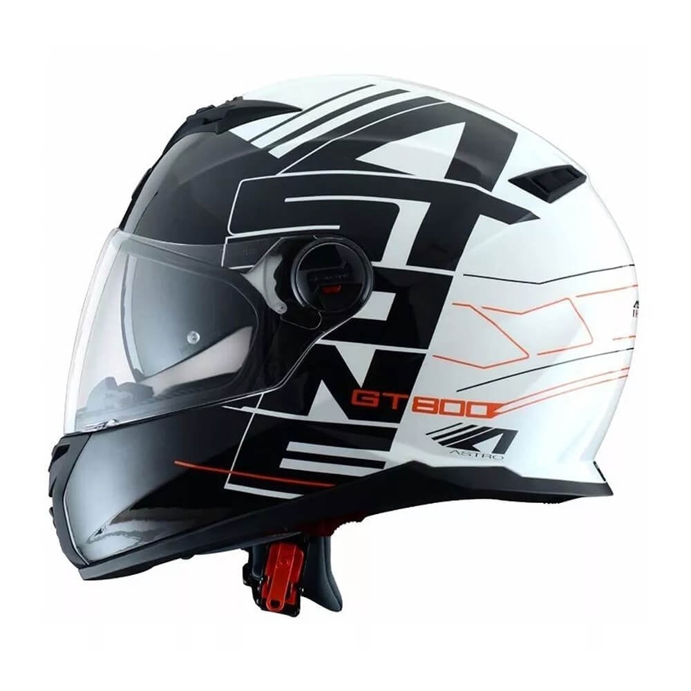 Capacete Astone GT 800 Astro Branco/Preto