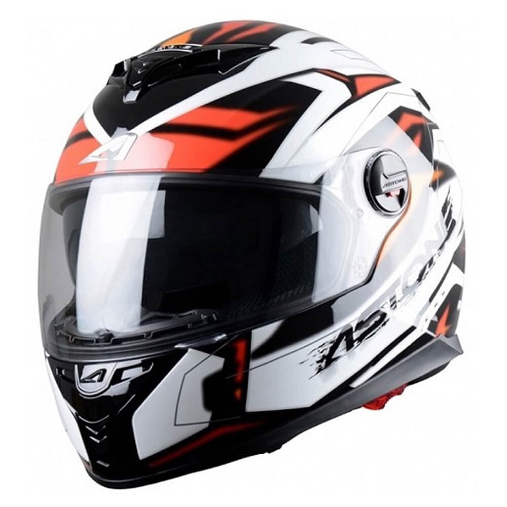 Capacete Astone GT 800 Futura Preto/Vermelho