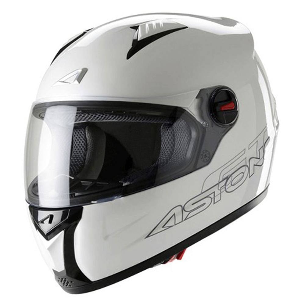 Capacete Astone GT Branco Brilhante