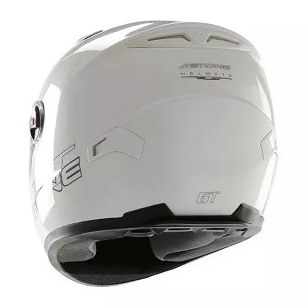 Capacete Astone GT Branco Brilhante