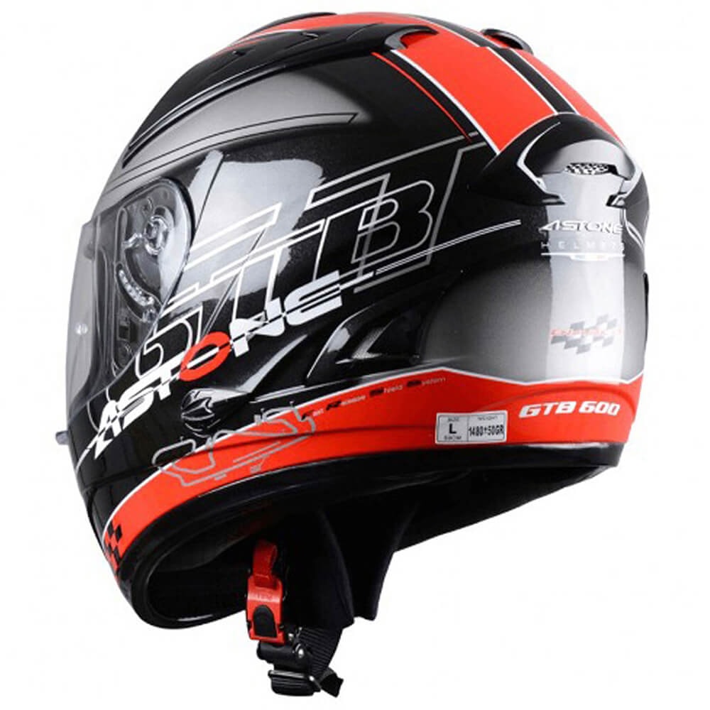 Capacete Astone GTB 600 Diablo Preto/Vermelho