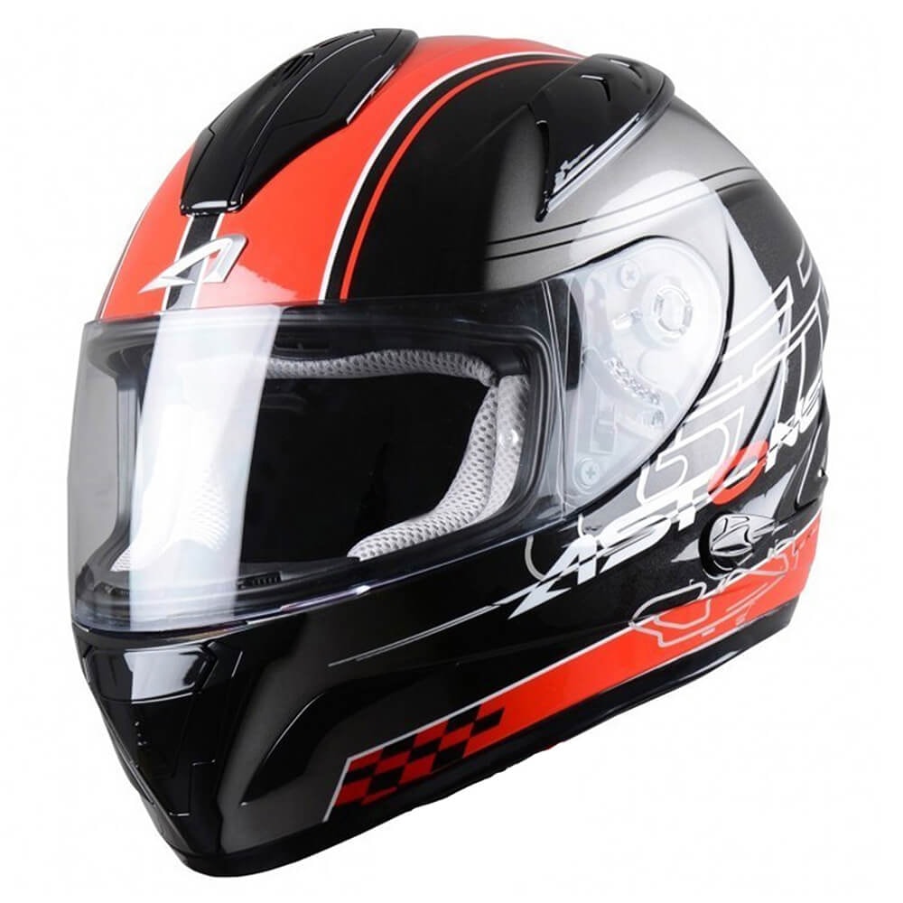 Capacete Astone GTB 600 Diablo Preto/Vermelho