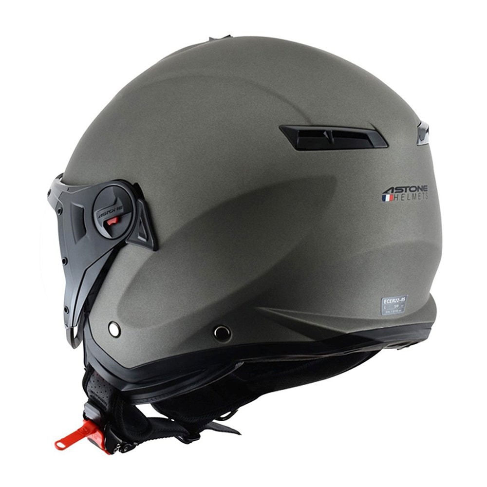 Capacete Astone Minijet S Sport Matt Titanium