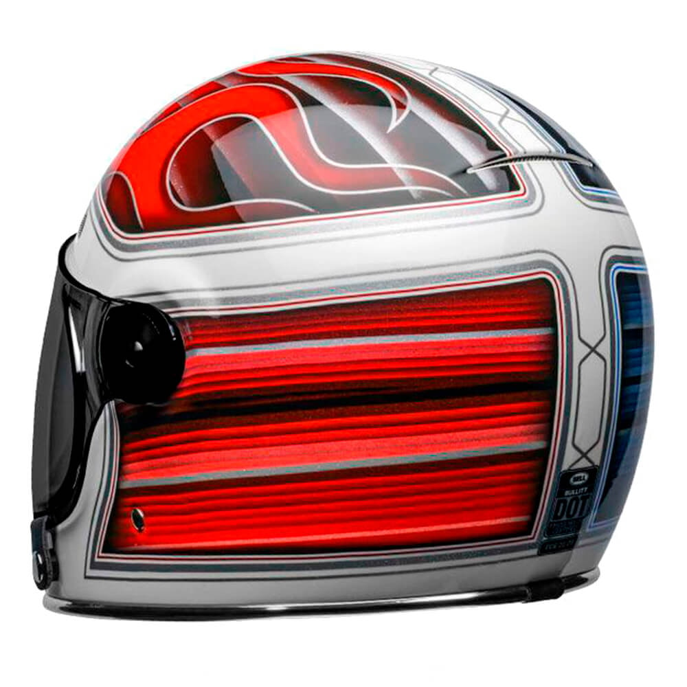 Capacete Bell Bullitt Barracuda White Red Blue