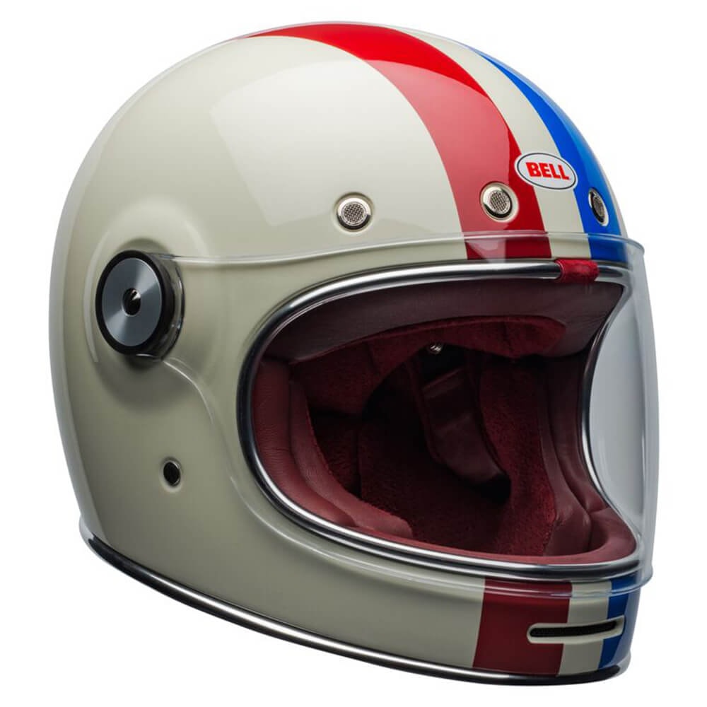 Capacete Bell Bullitt Command Vintage White Oxblood
