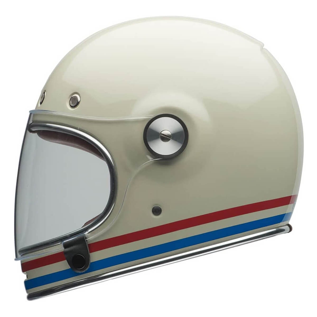 BELL BULLITT DLX ストライプパールホワイト　サイズXL Capacete Bell Bullitt Stipes Pearl White - Sacramento
