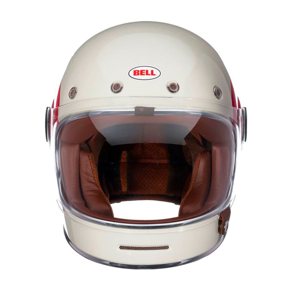 Capacete Bell Bullitt Tt Gloss Vintage White Red