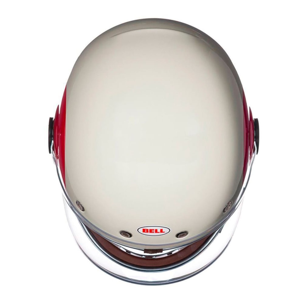 Capacete Bell Bullitt Tt Gloss Vintage White Red