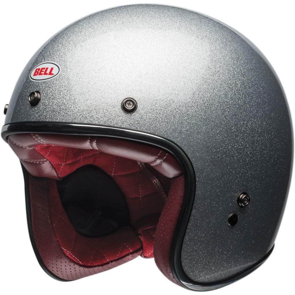 Capacete Bell Custom 500 Gloss Flake Silver - Sacramento