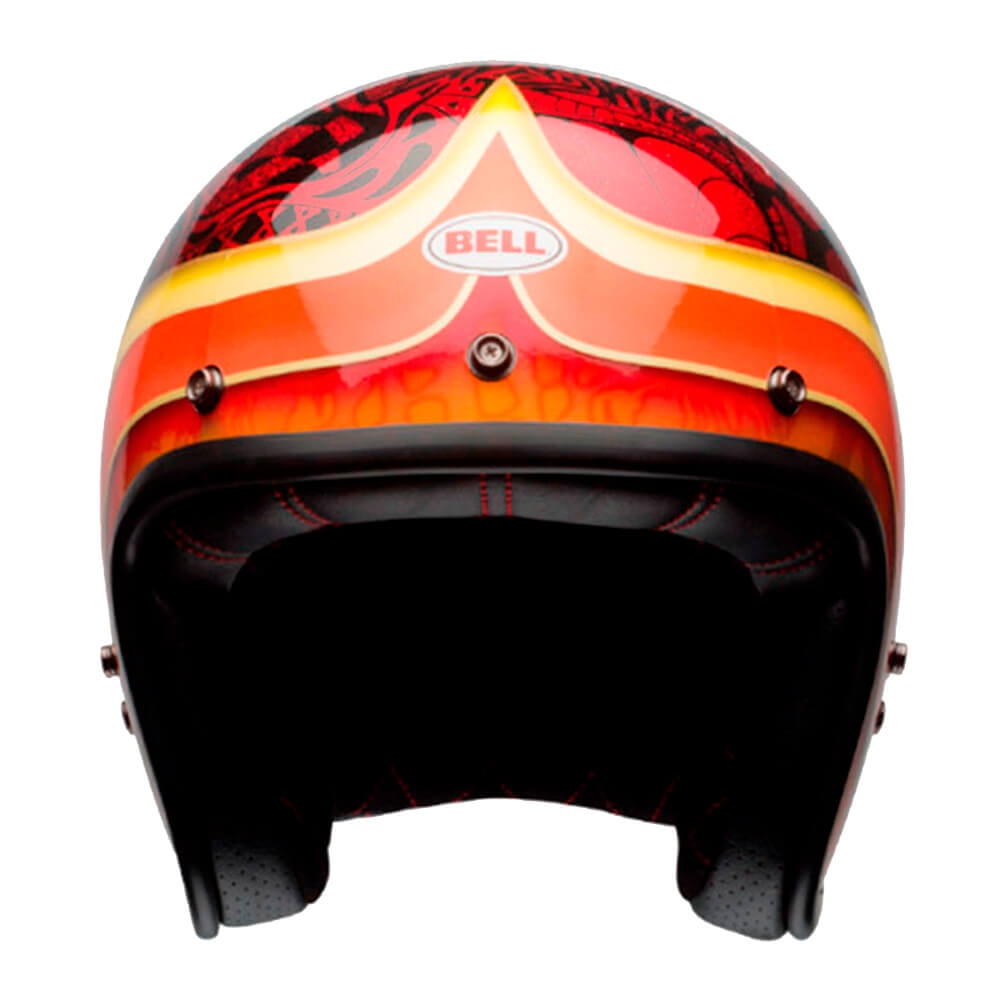 Capacete Bell Custom 500 Hart Luck Vermelho/Preto