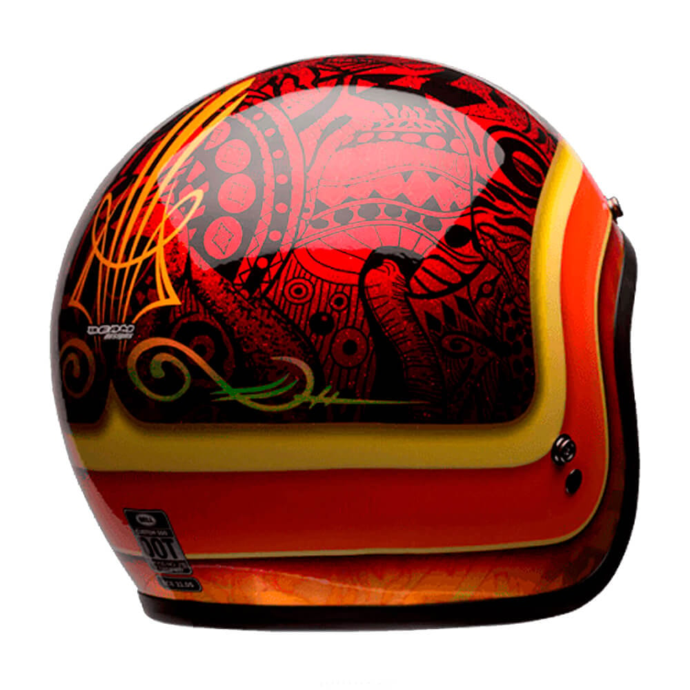 Capacete Bell Custom 500 Hart Luck Vermelho/Preto