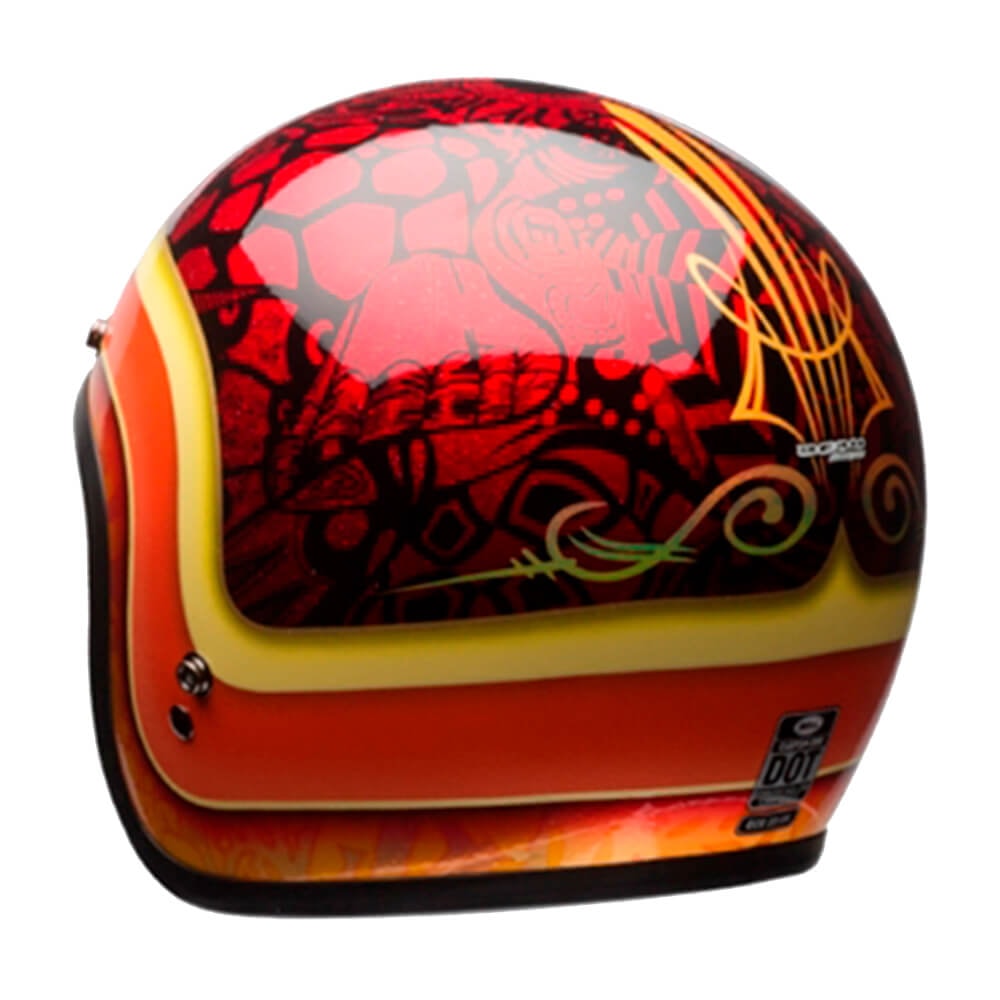 Capacete Bell Custom 500 Hart Luck Vermelho/Preto