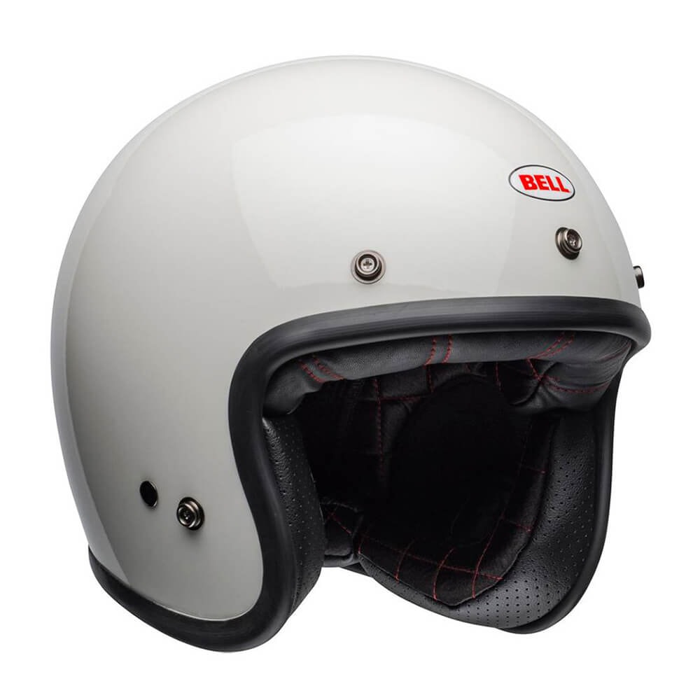 Capacete Bell Custom 500 Solid Vintage White