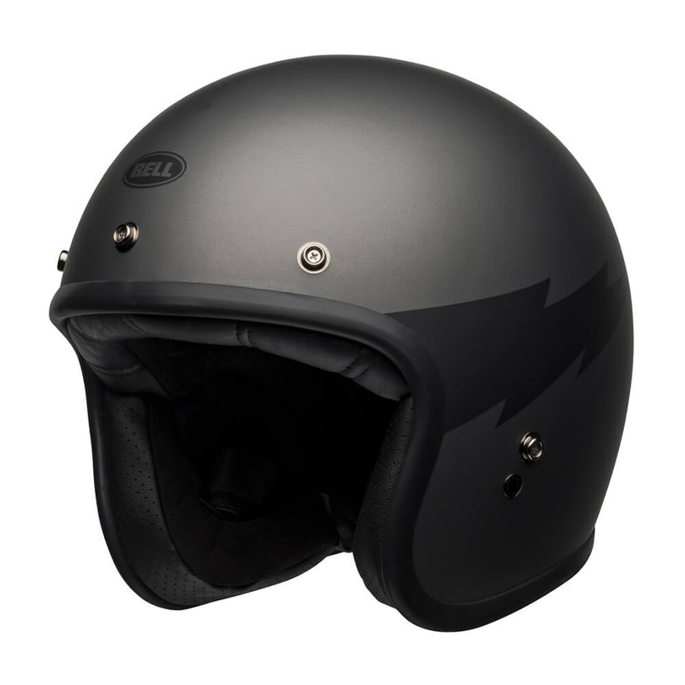 Capacete Bell Custom 500 Thunderclap Matte Gray Black