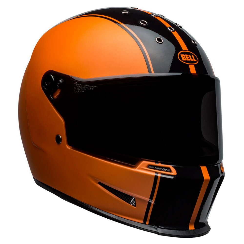 Capacete Bell Eliminator Rally Matte Gloss Black Orange