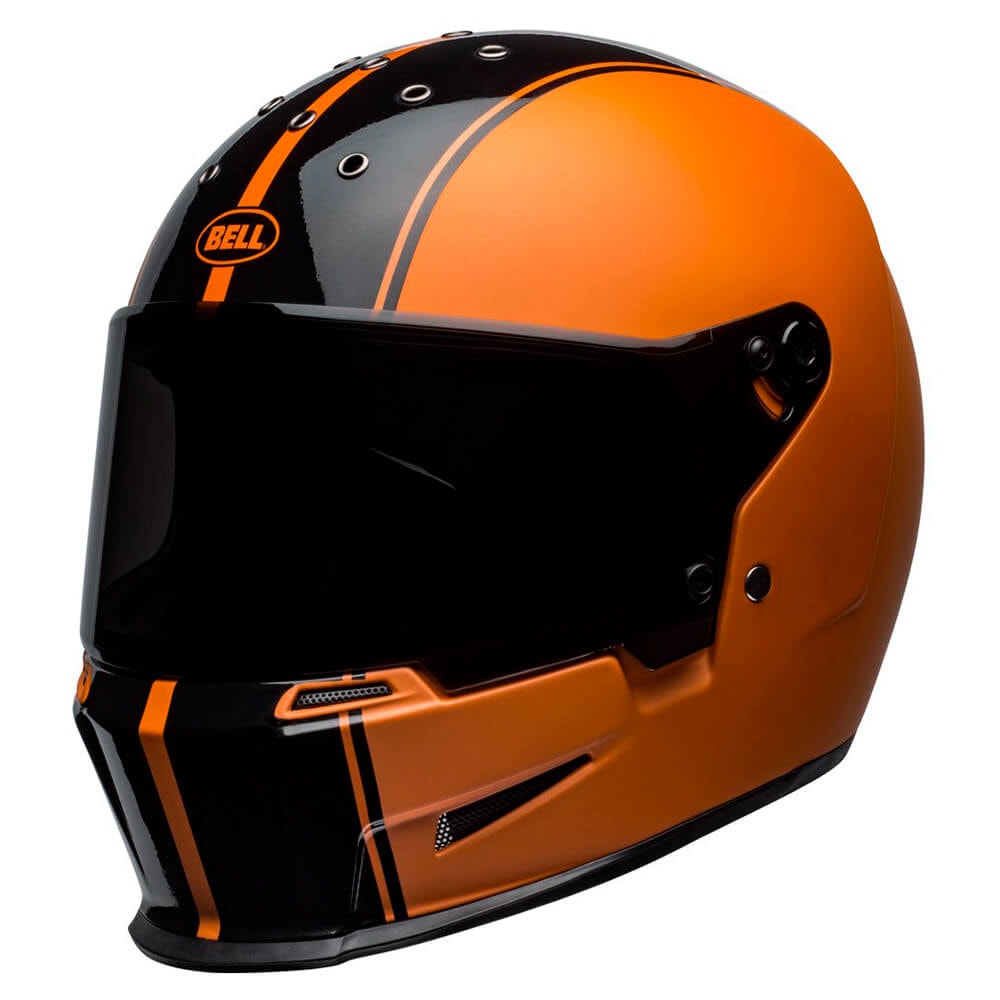 Capacete Bell Eliminator Rally Matte Gloss Black Orange