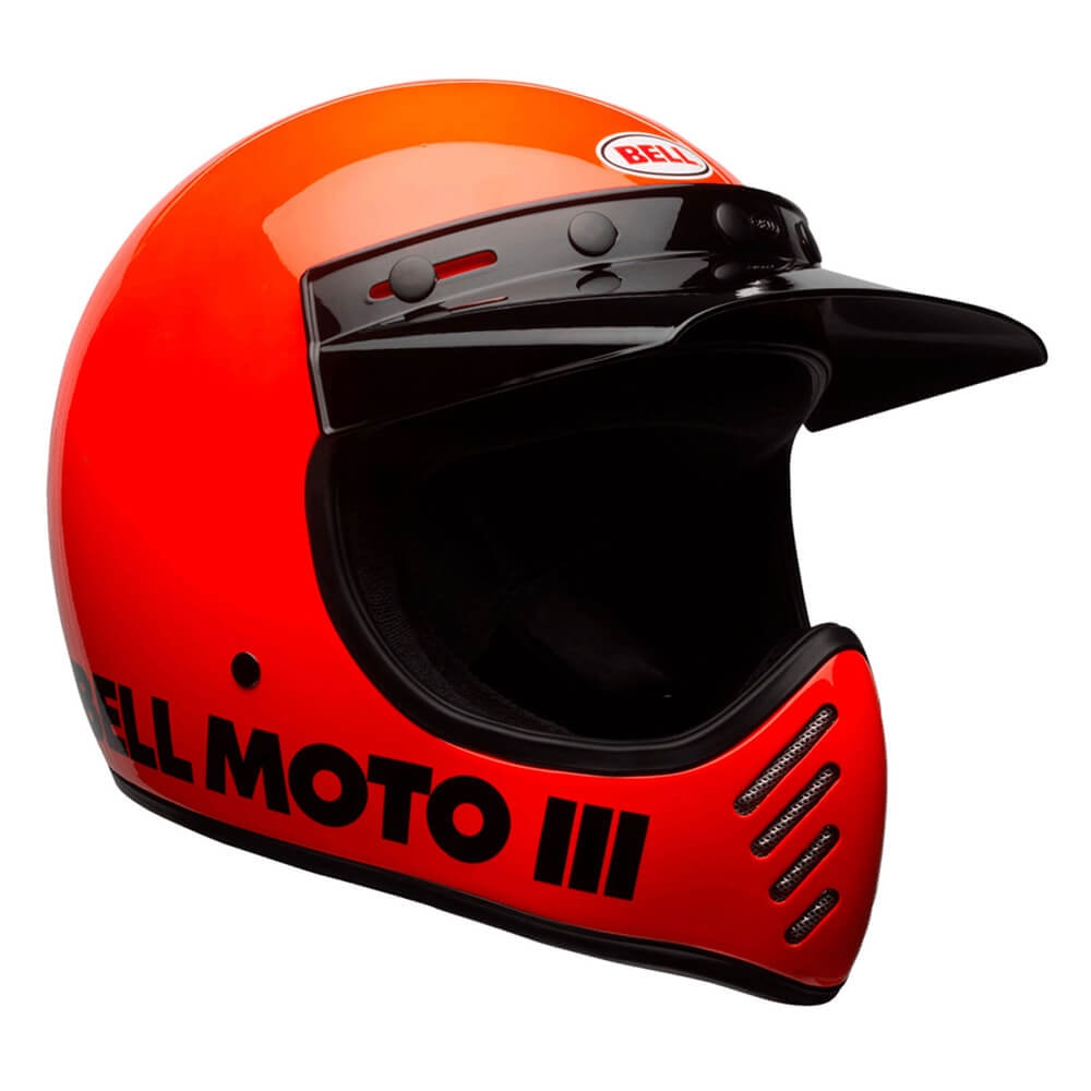 Capacete Bell Moto 3 Flo Classic Laranja - Sacramento