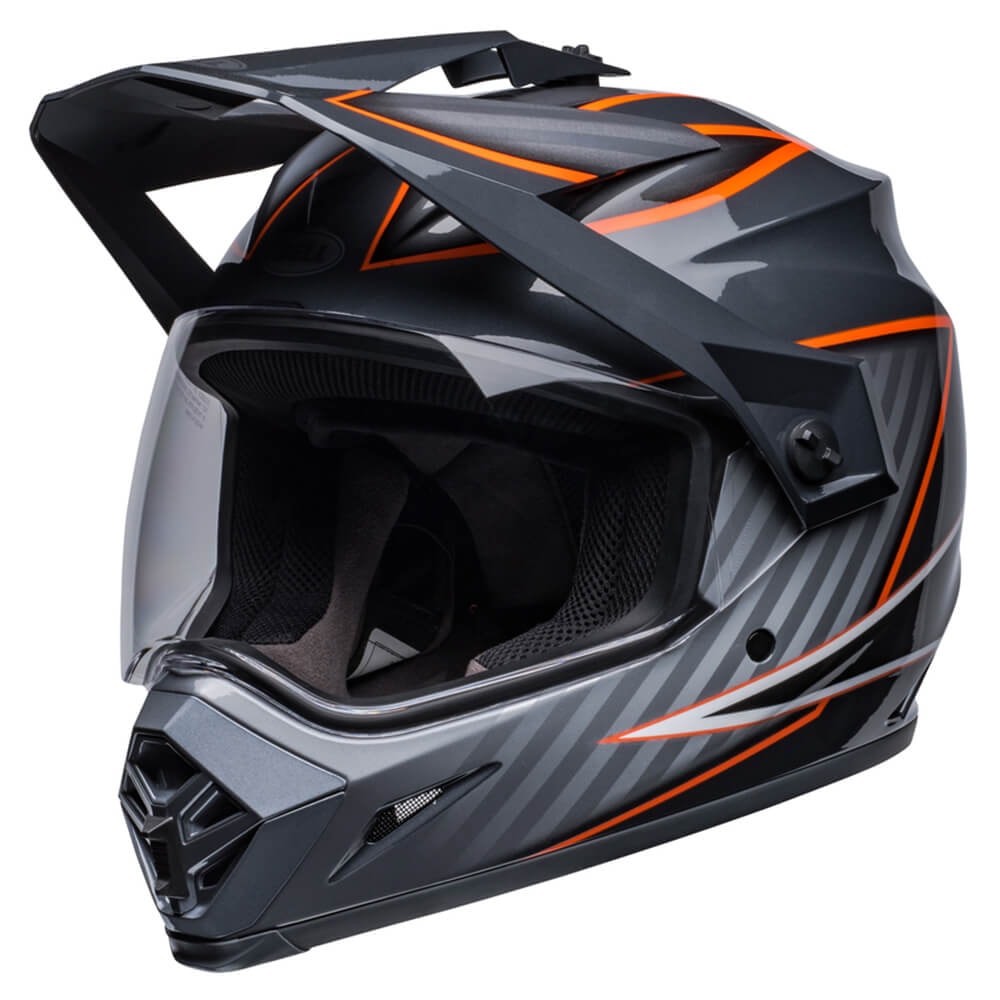 Capacete Bell Mx-9 Adventure Mips Dalton Gloss Black Orange